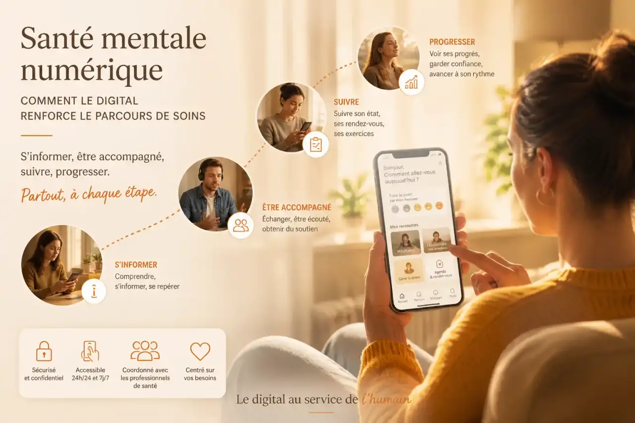 Santé mentale numérique : comment le digital renforce le parcours de soins