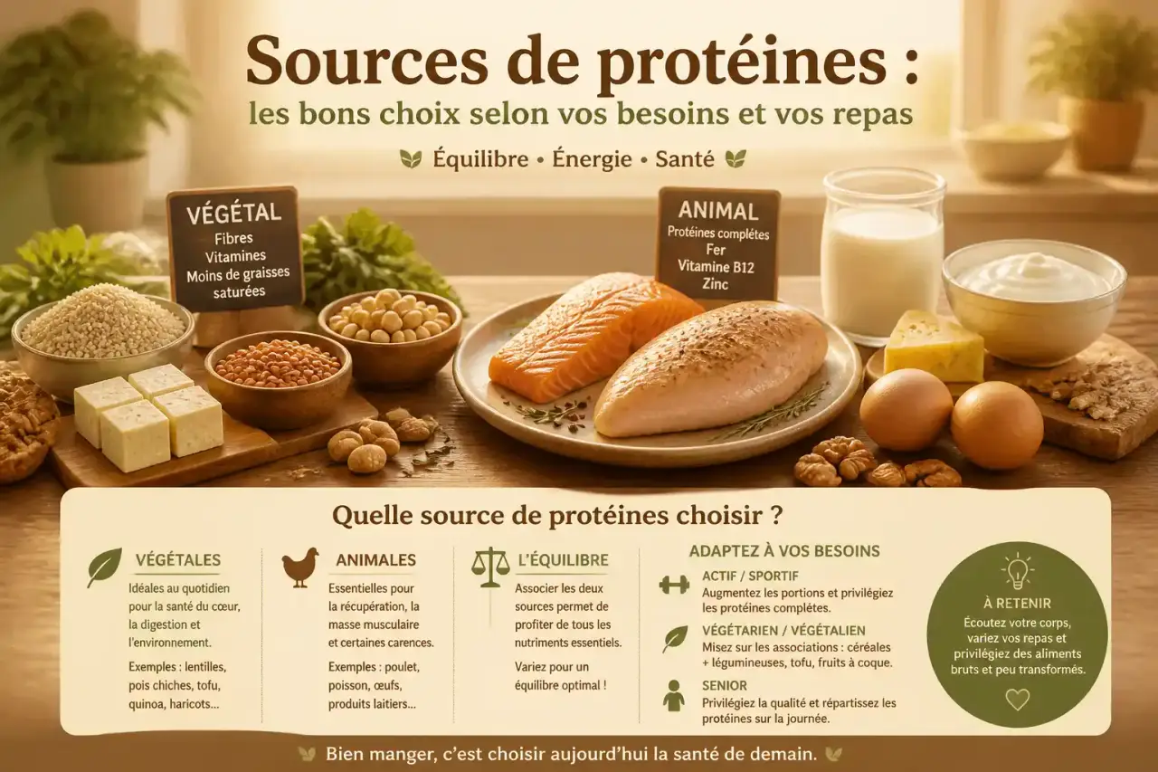 Sources de protéines : les bons choix selon vos besoins et vos repas