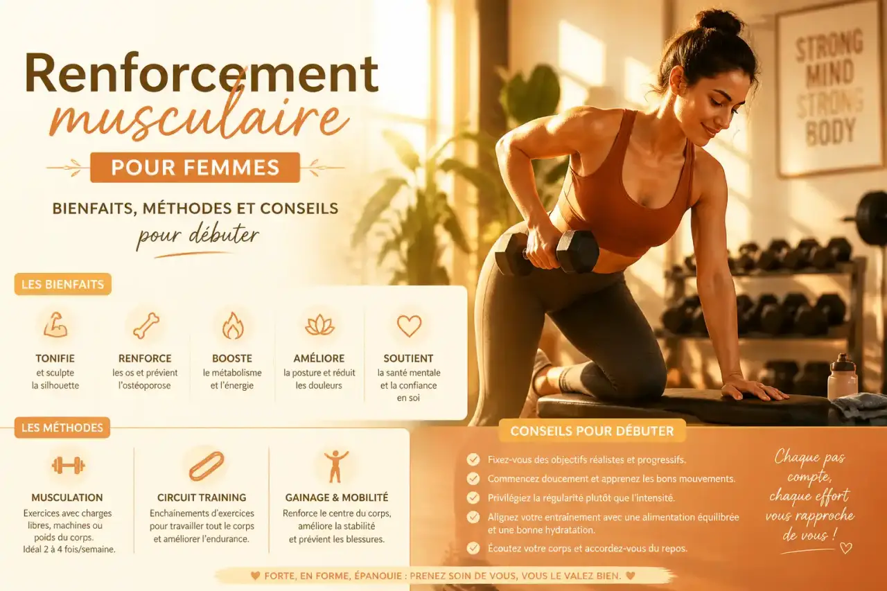 Renforcement musculaire pour femmes : bienfaits, méthodes et conseils pour débuter