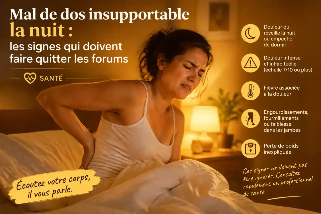 Mal de dos insupportable la nuit : les signes qui doivent faire quitter les forums