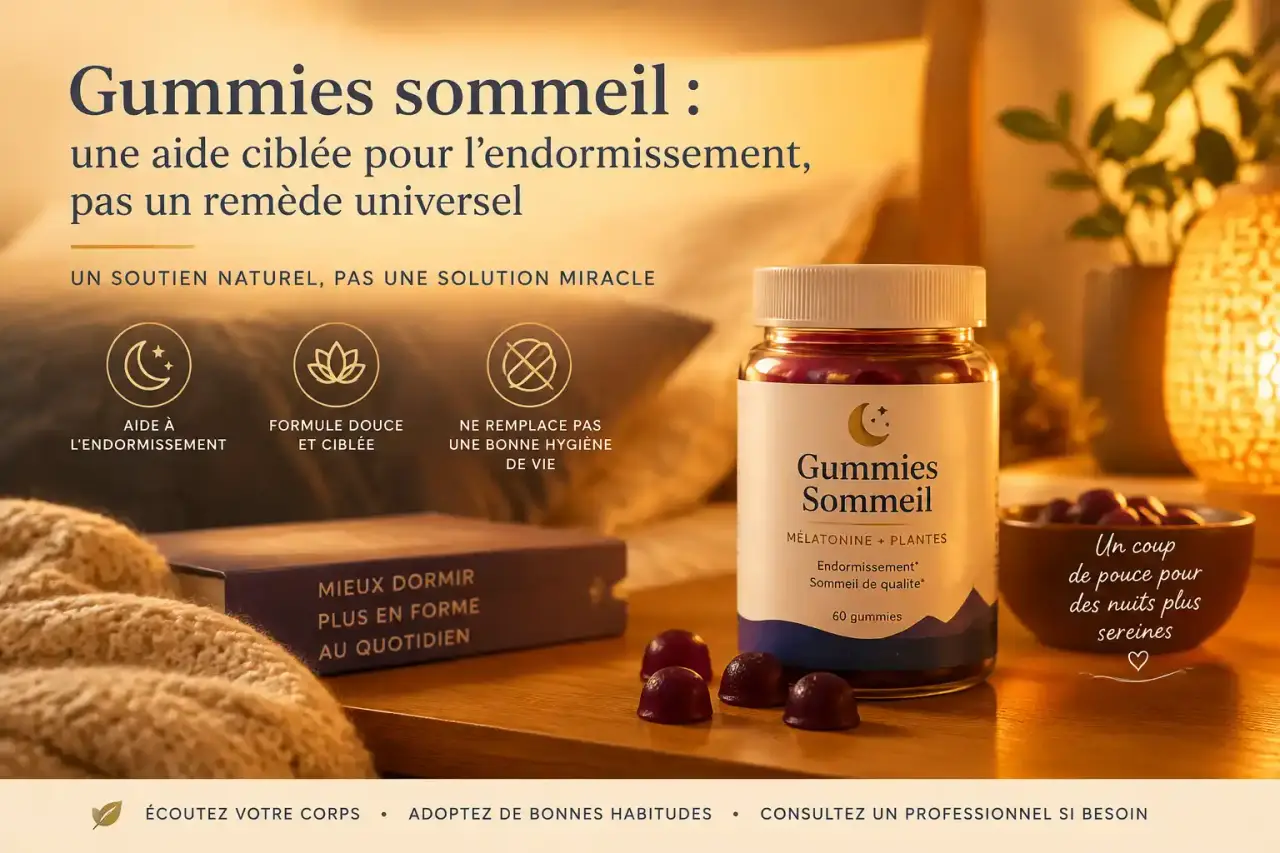 Gummies sommeil : une aide ciblée pour l’endormissement, pas un remède universel